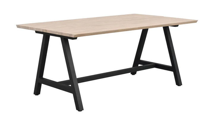 Carradale - Matbord Vitpigmenterad/svart