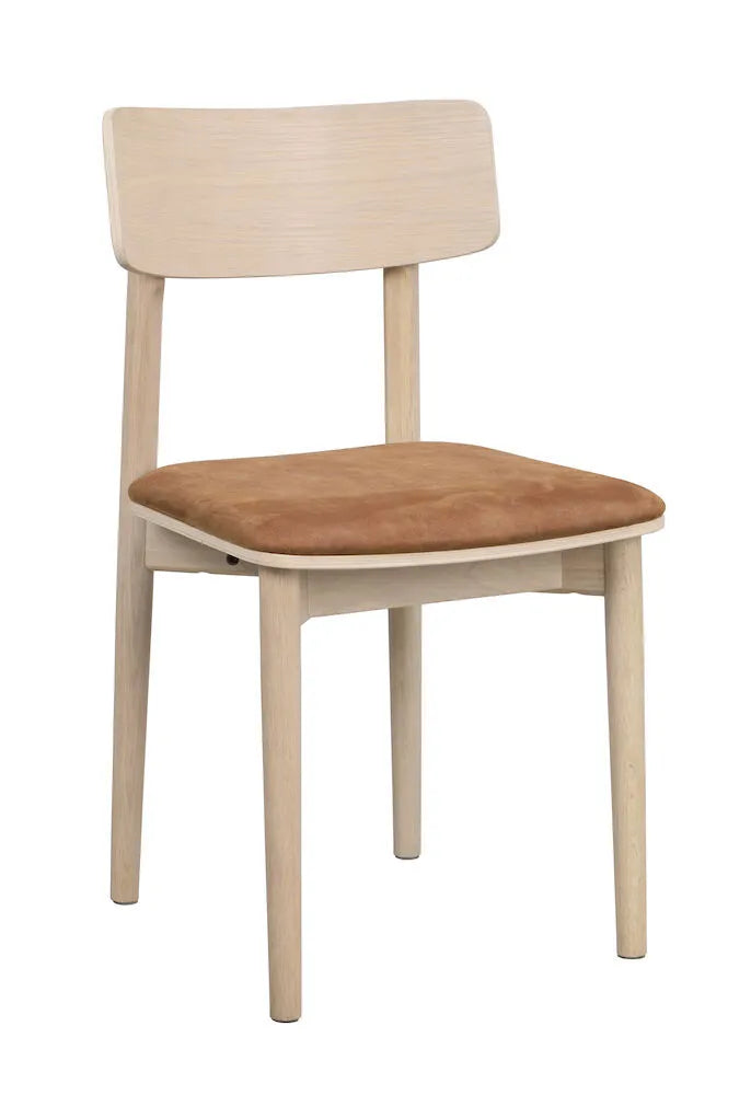 Wolcott - Matstol Vitpigmenterad/brun