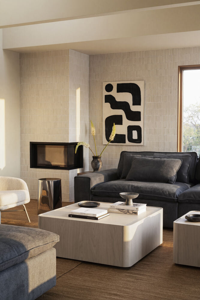 Seabrook soffbord 90x90 vitpigmenterad ek
