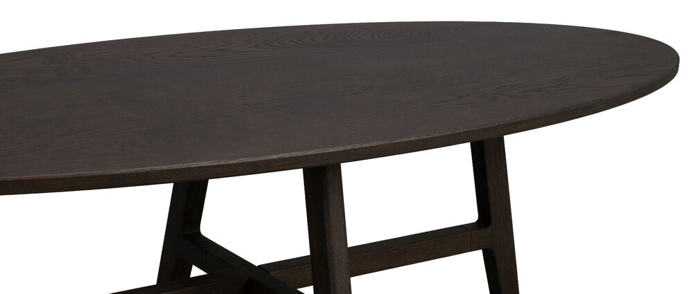 Dumbarton soffbord ovalt 146x58 brun ek