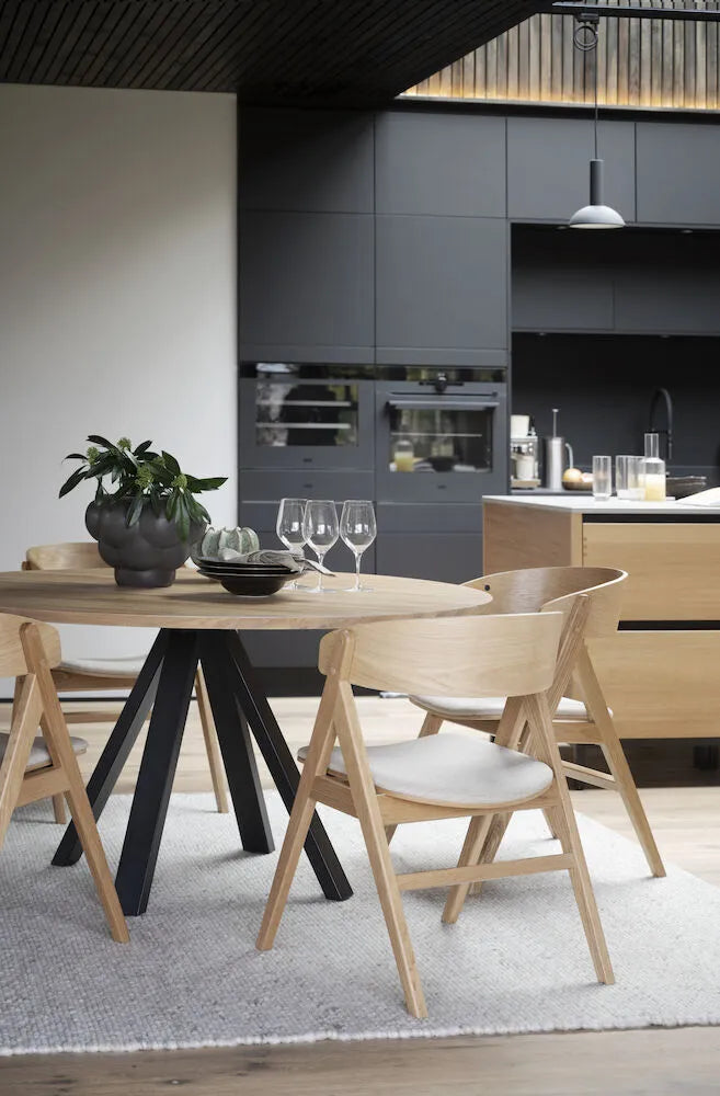 Waterton - Matstol Ek/beige