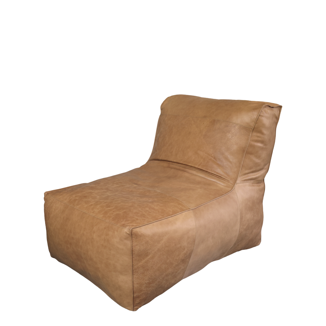 Loungestol i läder