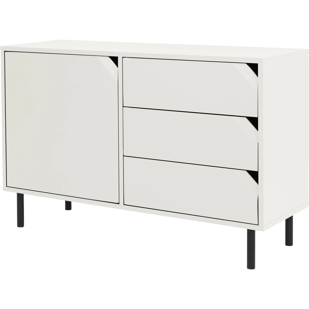 Corner Sideboard 1 dörr, 3 lådor