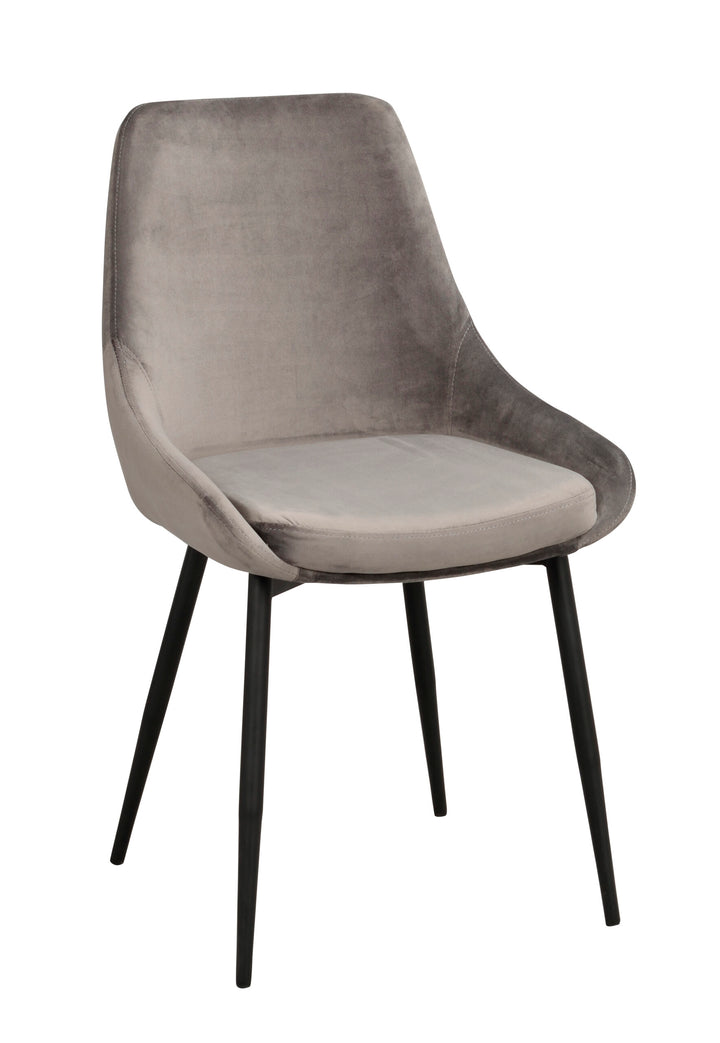 110387_b Sierra stol, grå sammet R