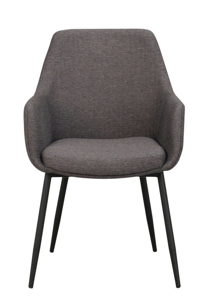110458_a, Reily arm chair, grey fabric_black
