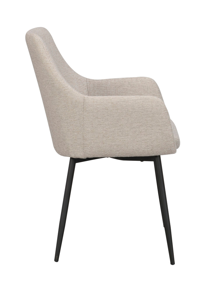 110459_c, Reily arm chair, beige fabric_black