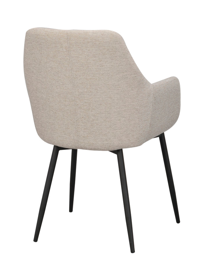 110459_d, Reily arm chair, beige fabric_black