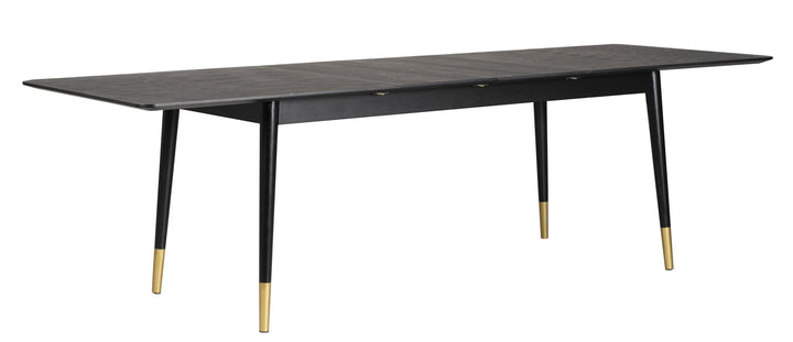 118600_d Fenwood matbord, svart m 2 ilägg