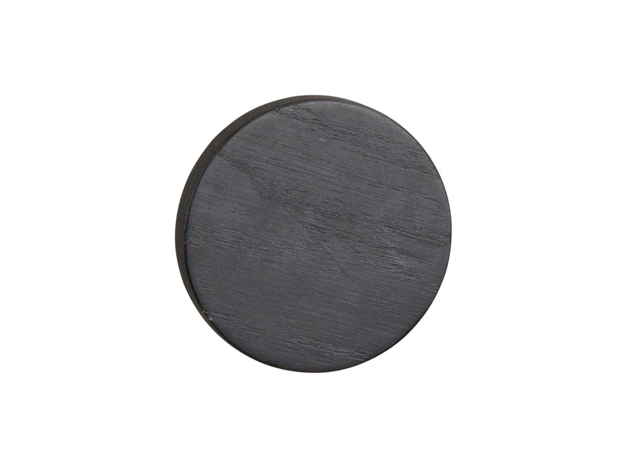 119548_a, Milford väggknopp svart ek, 8 cm R