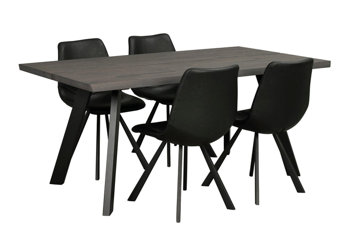 Fred 117432 matbord 170 mörkbrunt + Highrock stol b